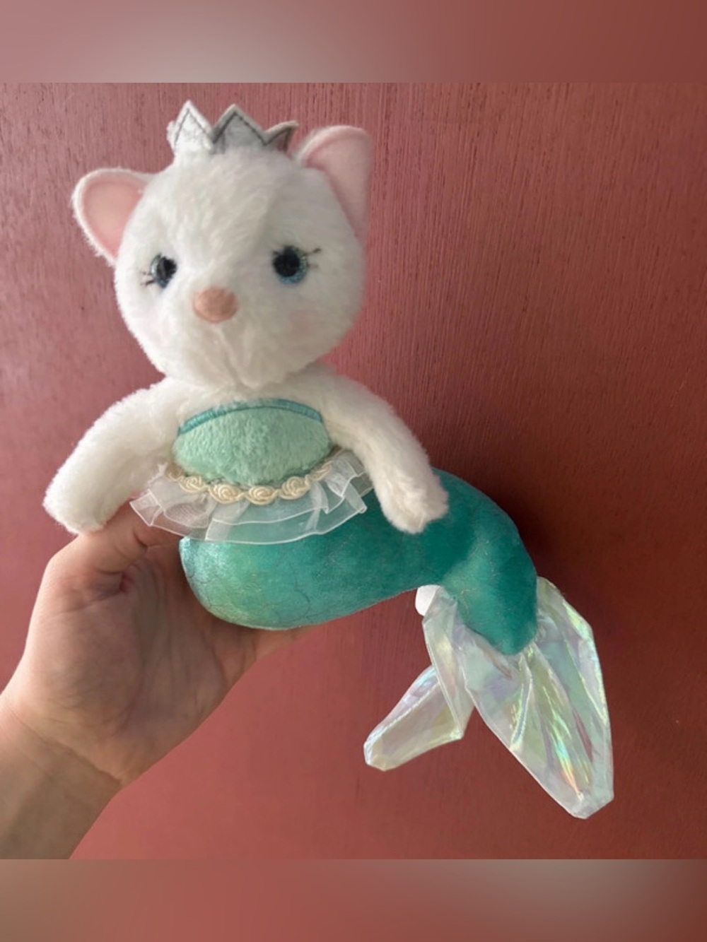 Kitty Aqua & White Purrmaid (Cat-Mermaid) 6" Stuffed Animal by Douglas